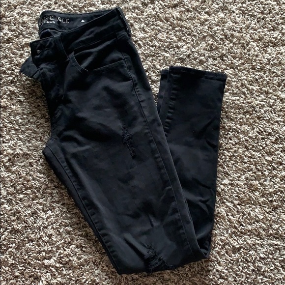 Black AE Ripped Jegging - Picture 3 of 6